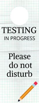 Image result for Testing Sign