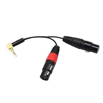Dual XLR 3 Pin Female to 3.5mm Male Stereo Audio Cable for Decoder ...