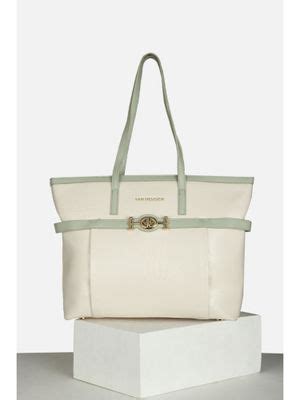 Buy Van Heusen Women Beige Solid Formal Tote Bag Online