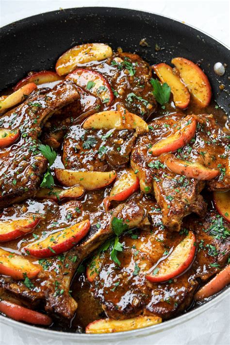 Honey Mustard & Apple Pork Chops Recipe