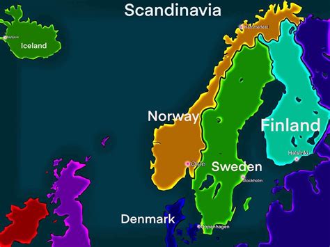 a map of scandinavia
