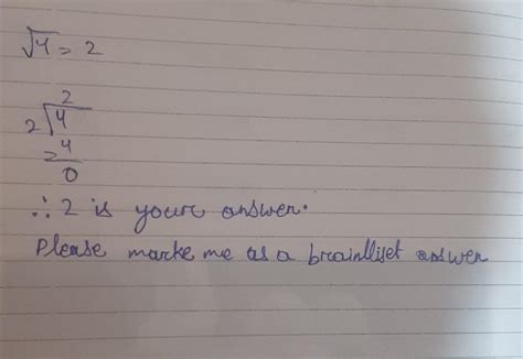 3. Evaluate: Square of 4 divided by square root of 4.I will mark ...
