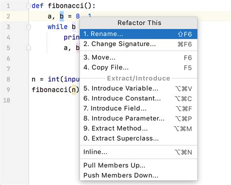 Image result for Code Refactor Python PyCharm