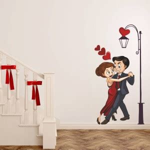 wildartcreation 45 cm Dancing Couple Door,Window, Design Decal Standar ...