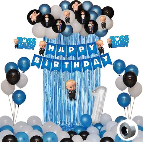 Party Propz Boss Baby 1st Birthday Decoration - 43 Pcs, First Birthday ...