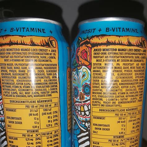 Monster Energy Mango Loco Nutrition Facts at Everett Reynolds blog