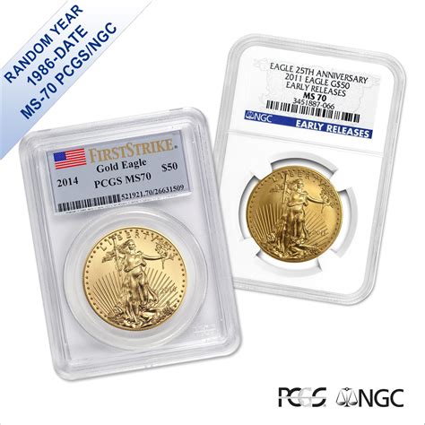 1 oz American Gold Eagle MS-70 PCGS/NGC (Random Year) - Legacy Coins ...