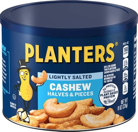 Amazon.com : PLANTERS Lightly Salted Cashew Halves & Pieces, Party ...