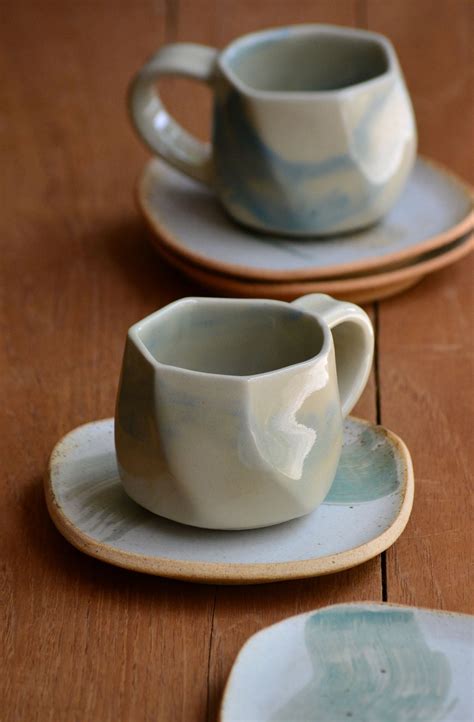 Ceramic Cup and Saucer Set for Your Cozy Tea Time - clayventures