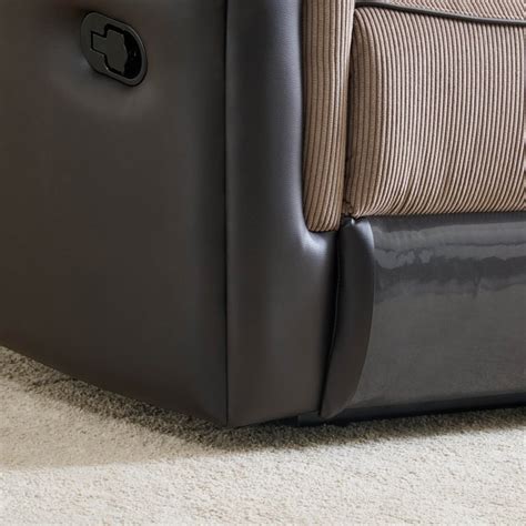 Buy Cristian Fabric 3-Seater Recliner - Brown from Home Centre at just ...
