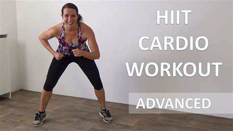 20 Minute Advanced HIIT Cardio Workout - YouTube