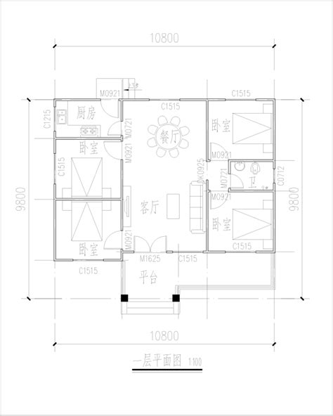 两间房子设计图,810平米自建房图,农村两间一层图_大山谷图库