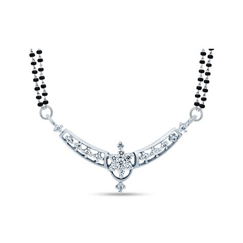 Buy Uniquely designed Sterling Silver Mangalsutra /Tanmaniya Studded ...