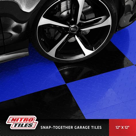 Snapklik.com : FlooringIncs Nitro 12"x12" Snap-Together Garage Flooring ...
