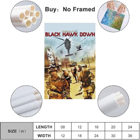 Black Hawk Down Movie Poster Wall Art Canvas Print India | Ubuy