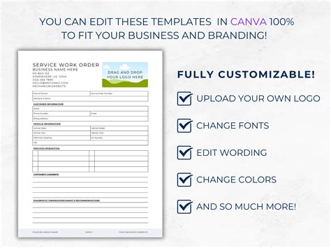 Image result for Small Engine Repair Work Order