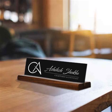 Nutcase Personalized Engraved Desk Name Plate For CA Office Table Sign ...