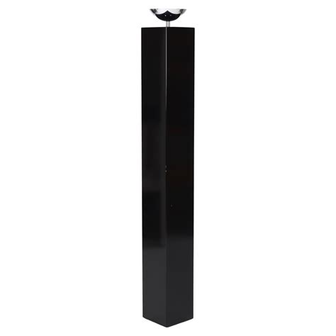 Black metal floor lamp by Michel Boyer For Sale at 1stDibs