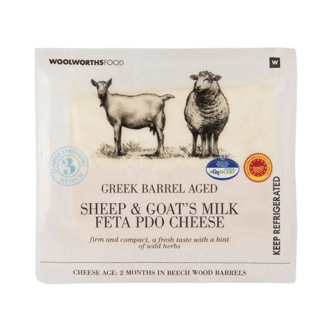 Sheep & Goats Milk Feta PDO Cheese Avg 180 g | Woolworths.co.za