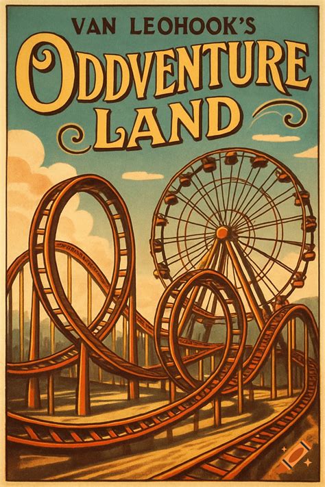 Illustration logo for 'Little Land of Fun' theme park, featuring a ...