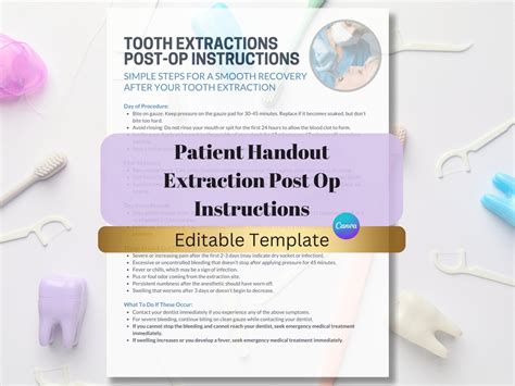 Post-Extraction Instructions Template 的图像结果