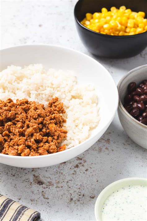Easy Ground Turkey Taco Bowl