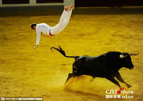 西班牙斗牛士空中翻跟头 斗牛玩出新高度(高清组图)|西班牙|斗牛|参赛者_新浪新闻