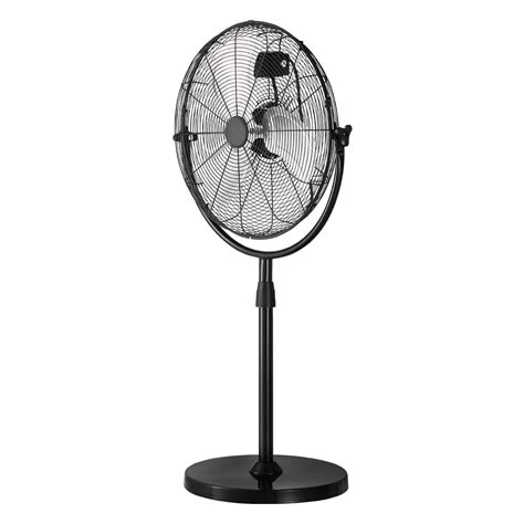 KFFKFF 18-Inch Industrial Pedestal Fan, Adjustable Height from 45.3 to ...