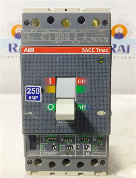 ABB TMAX T4S 250 250AMP CIRCUIT BREAKER MCCB 3 POLE | RAJ ELECTRICALS ...