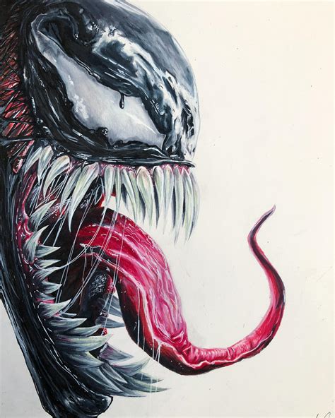 Image result for Venom Drawing Tutorial
