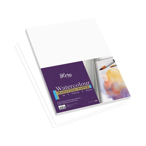 Campap ARTO Watercolor Painting Paper Pack(100% Cellulose) - 10 Sheets ...