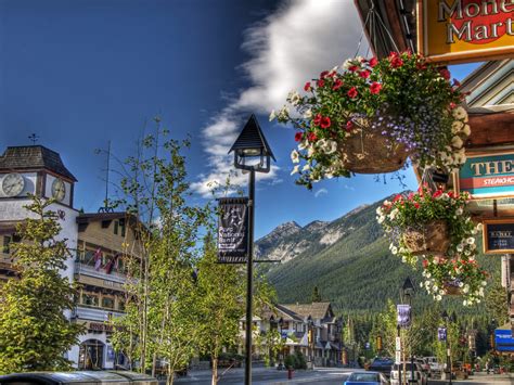 Download wallpaper city, the city, Canada, Banff, section city in ...