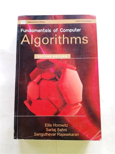 FUNDAMENTALS OF COMPUTER ALGORITHMS – Book Land DU