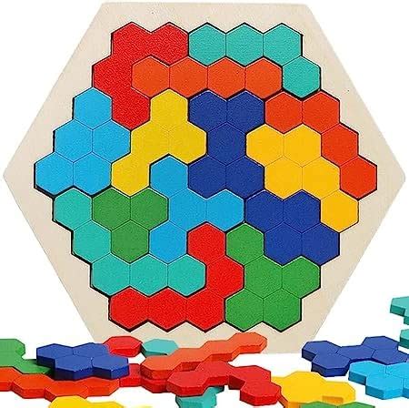 LTw Wooden Foam-Made Pattern Blocks from Brain Games Toys, Adult Brain ...
