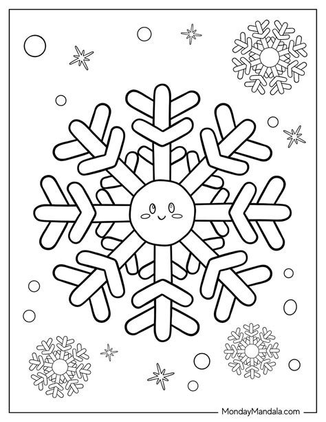 25 Snowflake Coloring Pages (Free PDF Printables)