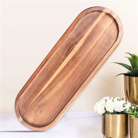 Buy Wooden Vanity Bathroom Trays, Farmhouse Wood Perfume Tray Home ...