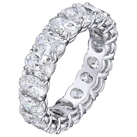 Oval Shaped Diamond Eternity Band at 1stDibs