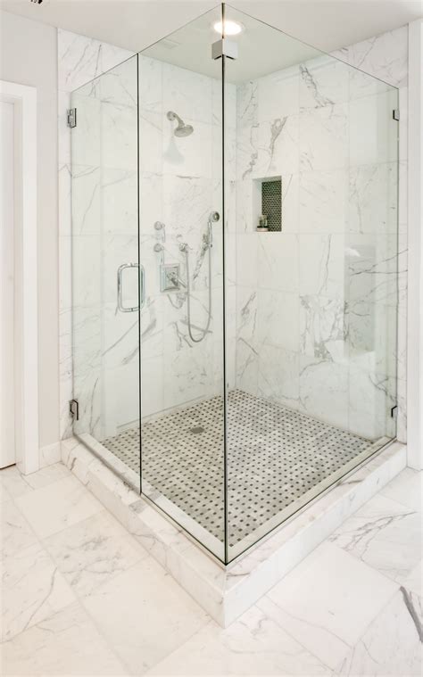 White Marble Slab Shower Floor at Naomi Marshall blog