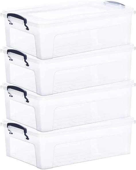 Clear Plastic Stackable Storage Containers at Billy Dendy blog