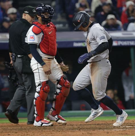 Yankees take a bat to Guardians’ bullpen in 8-6 win in ALCS Game 4 ...