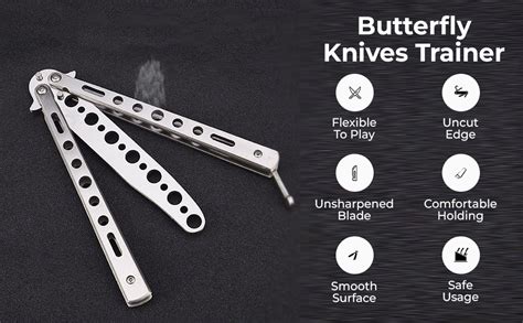 PROBEROS® Butterfly Knives Trainer with O-Ring Latch for Beginner ...