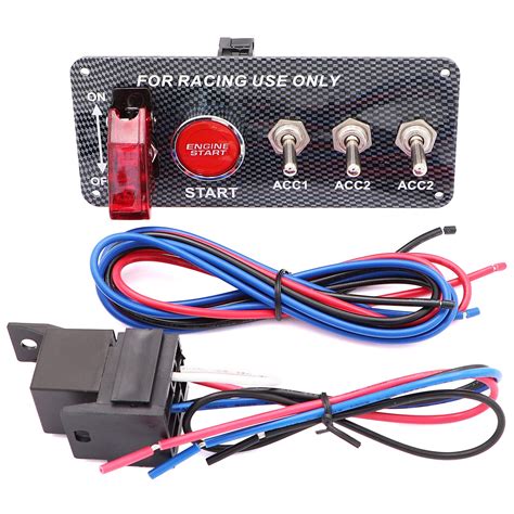 Snapklik.com : Jeemiter Heavy-Duty 30A Aluminum Alloy Ignition Switch Panel, Jeemiter 12V 5-in-1 ...