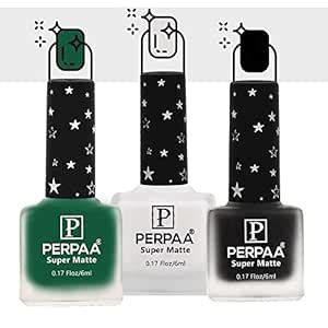 Buy PERPAA® Super Matte Nail Paint Set of 3 Color,Long Lasting,Quick ...