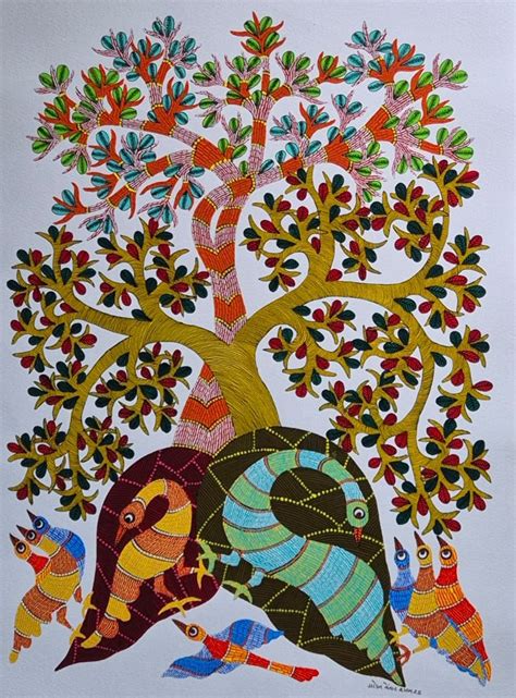 Buy The Tree of Life with Birds Art for Sale
