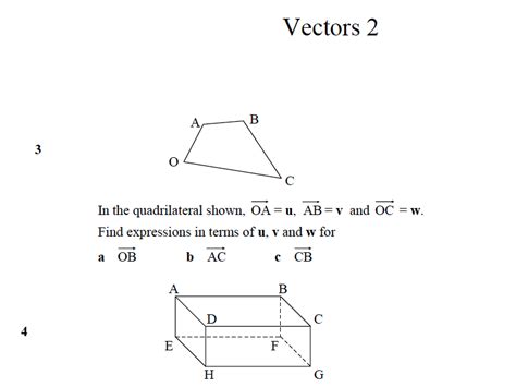 CSEC Math Vectors 的图像结果