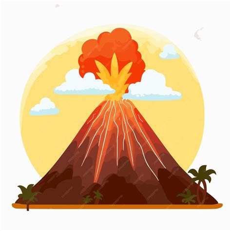Illustration Of Volcano