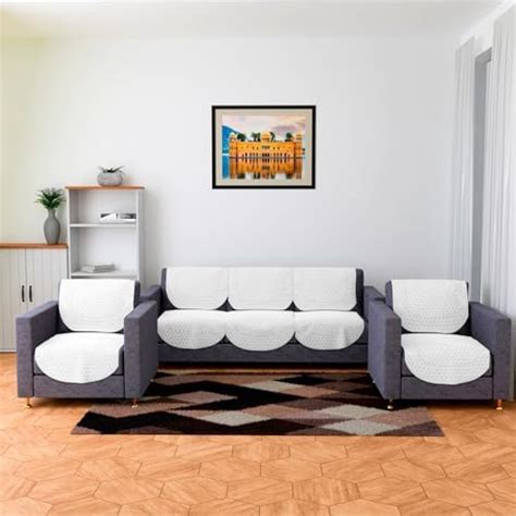 Kuber Industries Sofa Cover | Cotton Net Rainbow Sofa Cover | 5-Seater ...