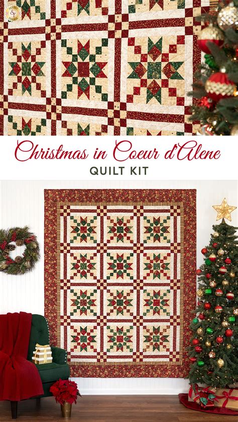 Christmas in Coeur d'Alene Quilt Kit | Shabby Fabrics | Christmas quilt ...