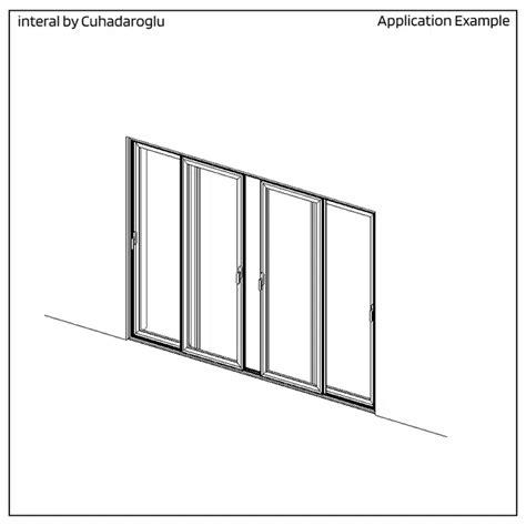 BIM objects - Free download! Sliding Door System S36T Type-F | BIMobject