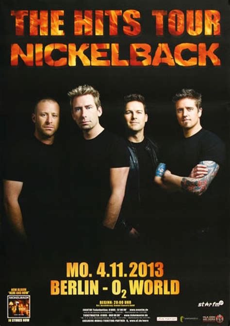 Nickelback - The Hit Tour , Berlin 2013 - Konzertplakat, 22,90